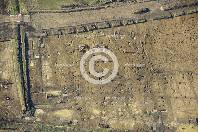 Archaeological excavations in advance of construction work..., Warwickshire, 2022.  Creator: Damian Grady.