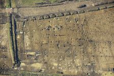 Archaeological excavations in advance of construction work..., Warwickshire, 2022. Creator: Damian Grady