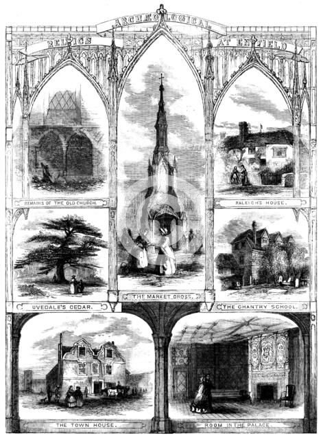 Archaeological Relics at Enfield, 1858. Creator: Unknown.