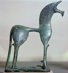 Archaic bronze figure of a horse, 6th century BC