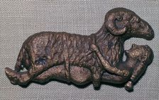 Archaic bronze of Odysseus and a ram