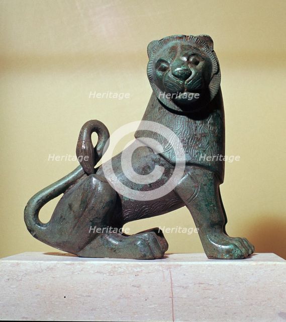 Archaic bronze lion from Dodona. Artist: Unknown