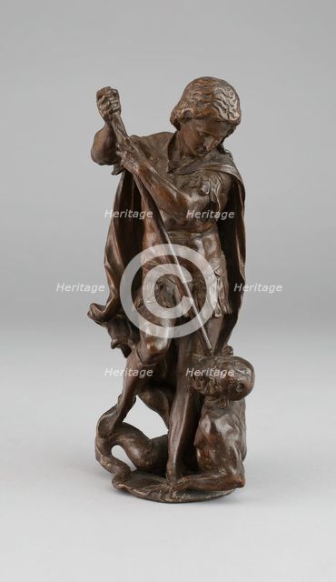 Archangel Michael Overcoming the Devil, c. 1550. Creator: Unknown.