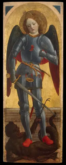 Archangel Michael (wing of a polyptych), 1460-1462. Creator: Vincenzo Foppa