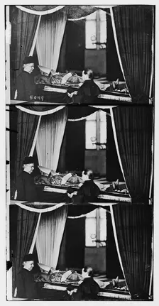 Archbishop Hughes, prepared for burial, 1864 January. Creator: Unknown