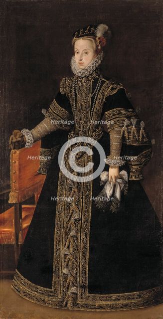 Archduchess Anna Maria (1549-1580), Anna of Austria, Queen of Spain.Unknown date. Creator: Workshop of Alonso Sánchez Coello.
