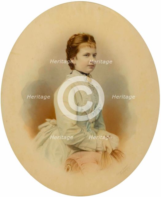 Archduchess Gisela of Austria (1856-1932), Princess of Bavaria, 1873.
