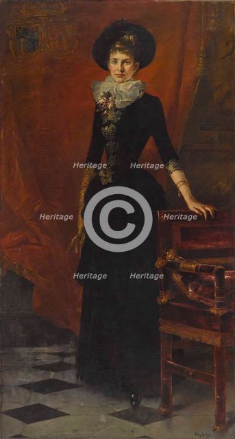 Archduchess Gisela of Austria (1856-1932), Princess of Bavaria, 1885.