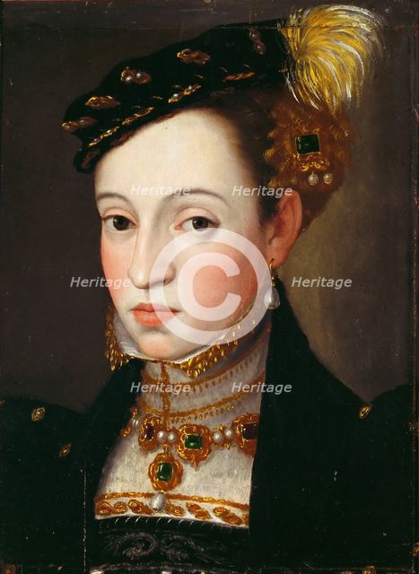 Archduchess Magdalena of Austria (1532-1590), ca 1563. Artist: Arcimboldo, Giuseppe (1527-1593)