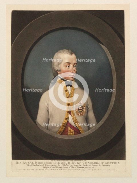 Archduke Charles of Austria (1771-1847), Duke of Teschen, 1799.