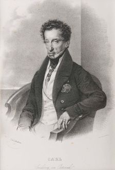Archduke Charles of Austria (1771-1847), Duke of Teschen. Creator: Kriehuber, Josef (1800-1876)