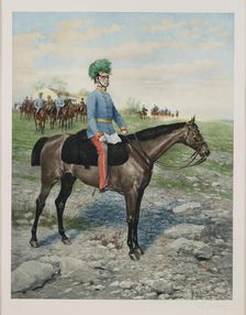 Archduke Albrecht of Austria (1817-1895) on the maneuver field, c.1900. Creator: Myrbach-Rheinfeld, Felician von (1853-1940)