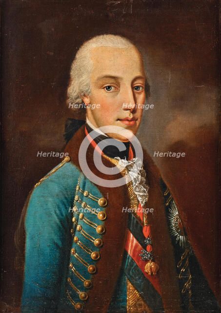 Archduke Alexander Leopold (1772-1795), Palatine of Hungary, in Hungarian uniform, c 1795. Creator: Anonymous ().