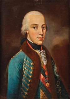 Archduke Alexander Leopold (1772-1795), Palatine of Hungary, in Hungarian uniform, c 1795. Creator: Anonymous ()