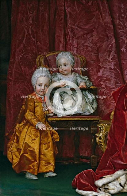 Archduke Ferdinand and Archduchess Maria Anna of Austria, 1770. Creator: Anton Raphael Mengs.