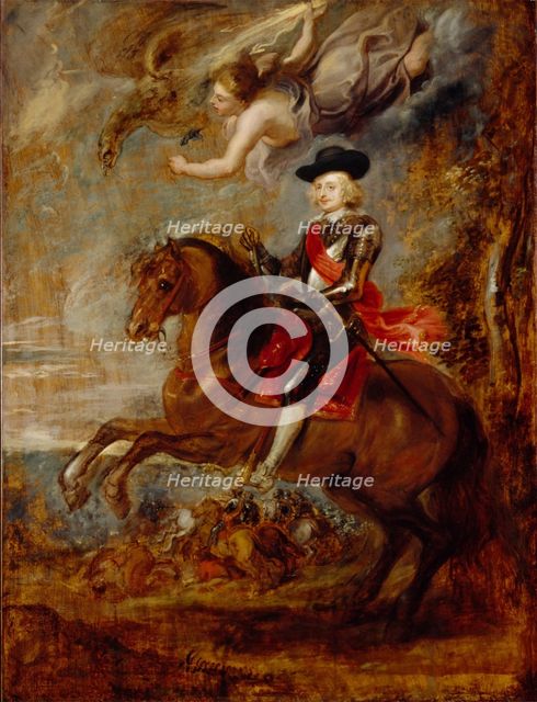 Archduke Ferdinand, Cardinal-Infante of Spain, at the Battle of Nordlingen, 1635. Creator: Peter Paul Rubens.