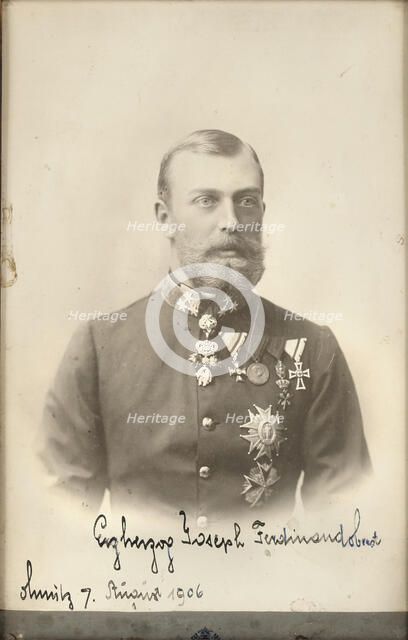 Archduke Joseph Ferdinand of Austria (1872-1942), 1906. Creator: Anonymous ().