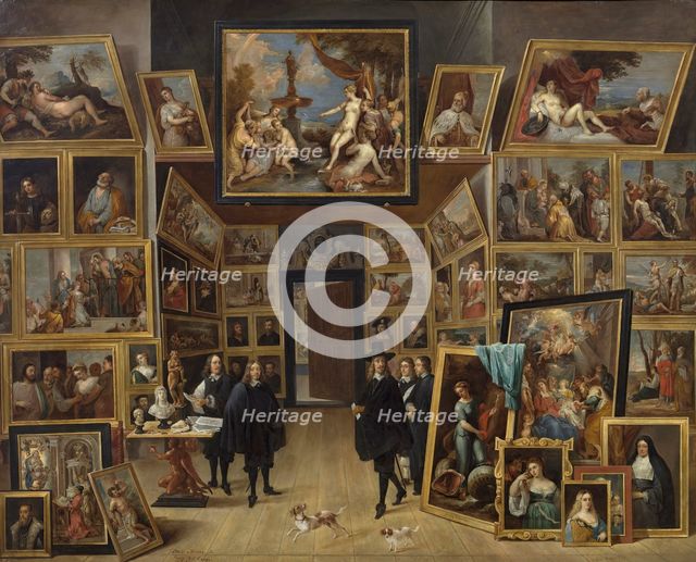 Archduke Leopold Wilhelm in his Gallery, between 1647 and 1650. Creator: David Teniers II.