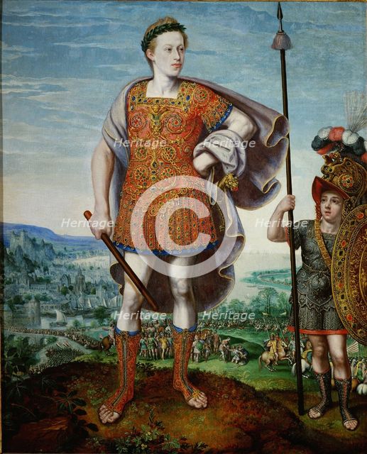 Archduke Matthias as Scipio Africanus the Elder, 1580. Artist: Valckenborch, Lucas, van (1530-1597)