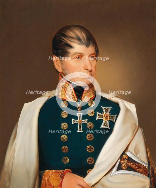 Archduke Maximilian Joseph of Austria-Este (1782-1863), as Grand Master of the Teutonic Order. Creator: Eybl, Franz (1806-1880).