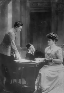 Archdukes Carl Franz Josef & Max & their mother Archduchess Maria Josefa, between c1910 and c1915. Creator: Bain News Service