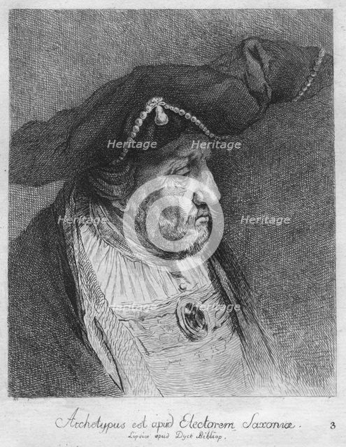 'Archetypus est apud Electorem Saxonie. Lipsice apud Duck Bibliop', 1769. Artist: Christian Gottfried Schulze.