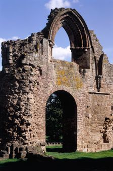 Arched window and doorway, Lilleshall Abbey, Shropshire, 1999