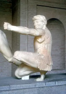 Archer from part of the East Pediment of the Temple of Aphaia, Aegina, Greece, c500 - 480 BC