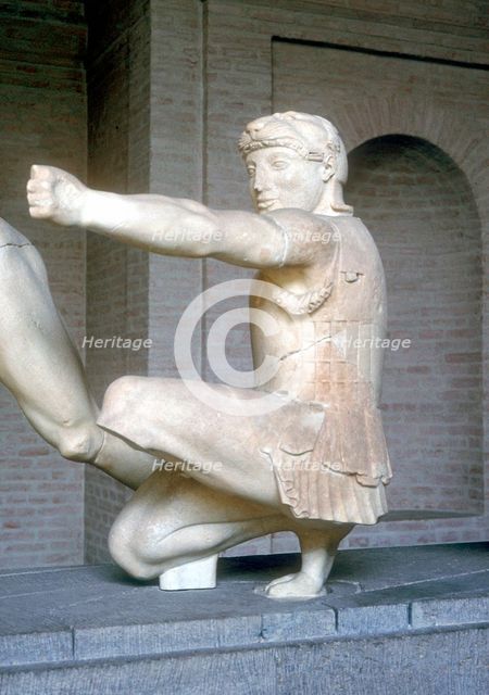 Archer from part of the East Pediment of the Temple of Aphaia,  Aegina, Greece, c500 - 480 BC. Artist: Unknown