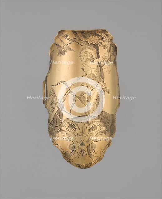 Archer's Arm Guard (Bracer), Belgian, dated 1752. Creator: Unknown.