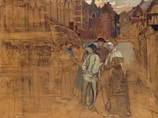 Archery Feast in Antwerp in the 16th Century. Creator: Jan August Hendrik Leys