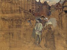 Archery Feast in Antwerp in the 16th Century. Creator: Jan August Hendrik Leys