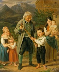 Archery lessons, 1833. Creator: Franz Bernhardt