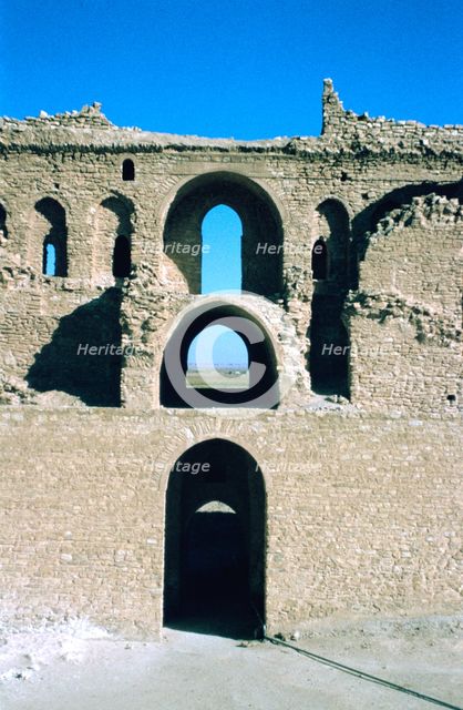Arches, fortress of Al Ukhaidir, Iraq, 1977. Creator: Vivienne Sharp.