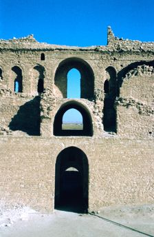 Arches, fortress of Al Ukhaidir, Iraq, 1977. Creator: Vivienne Sharp