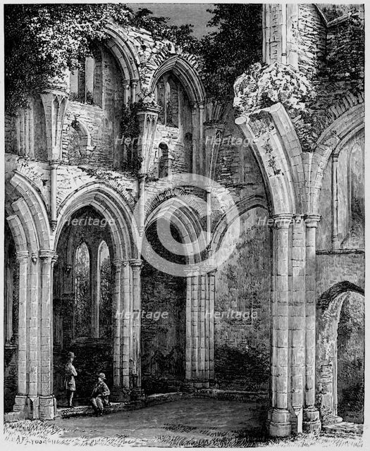 'Arches in South Transept', Netley Abbey, c1880, (1897). Artist: Alexander Francis Lydon.