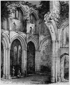 Arches in South Transept Netley Abbey, c1880, (1897). Artist: Alexander Francis Lydon