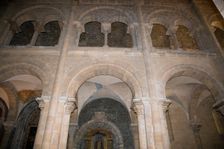 Arches, interior of the Old Cathedral of Coimbra, Portugal, 2009. Creator: Samuel Magal