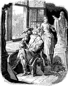 Architect Erwin von Steinbach with his daughter Sabina, 1840