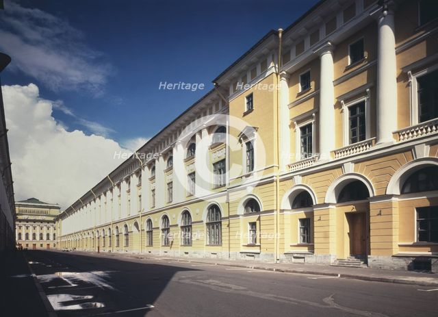 Architect Rossi Street in Saint Petersburg, 1828-1832. Artist: Rossi, Carlo (1775-1849)