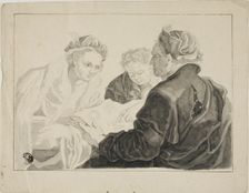Architect Submitting Designs to Patron, n.d. Creator: Francesco Fontebasso
