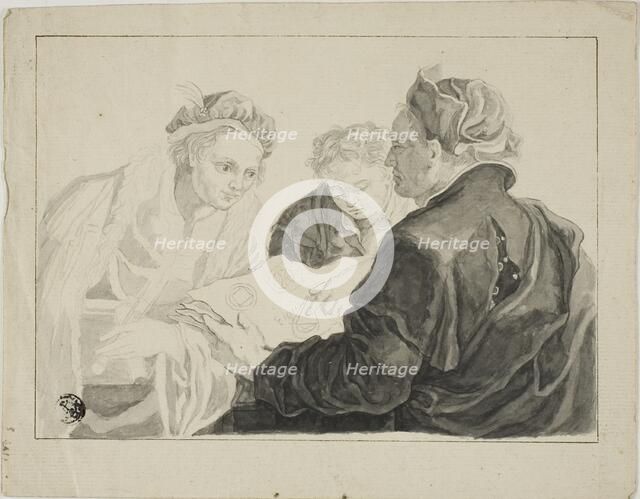 Architect Submitting Designs to Patron, n.d. Creator: Francesco Fontebasso.