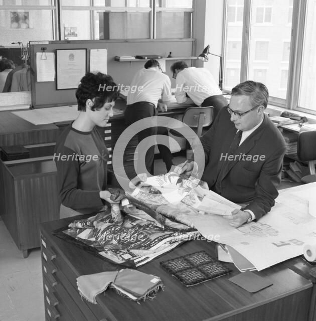 Architects' department at Tetley's brewers, Leeds, West Yorkshire, 1968.  Artist: Michael Walters