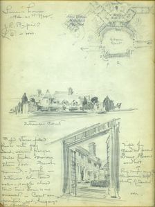 Architect's Drawing for Laura Delano's House at Rhinebeck, 1932. Creator: John Russell Pope