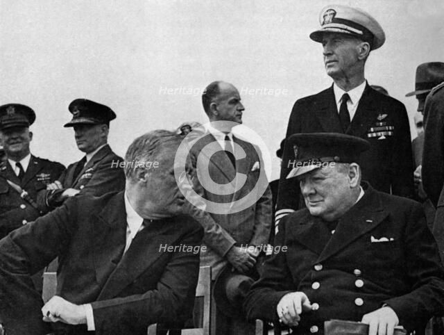 'Architects of Victory: Historic meeting between Churchill and Franklin D. Roosevelt, President of t