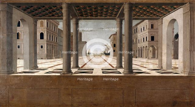 Architectural Veduta, c. 1490. Artist: Francesco di Giorgio Martini (1439-1501)