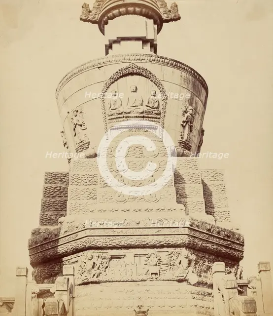 Architectural View of the Lama Temple Near Pekin, October 1860, 1860. Creator: Felice Beato.