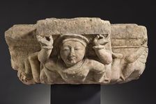 Architectural Capital with Yakshas and Avatars (image 3 of 5), 10th century. Creator: Unknown