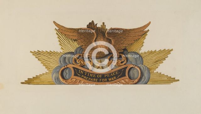 Architectural Carving, 1935/1942. Creator: Unknown.