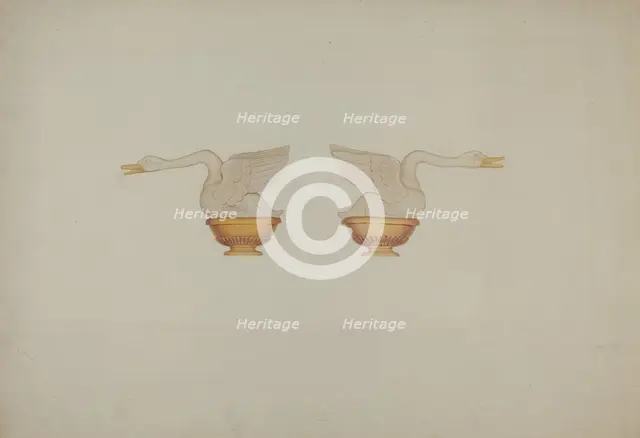 Architectural Carving, c. 1940. Creator: Helen E. Gilman.